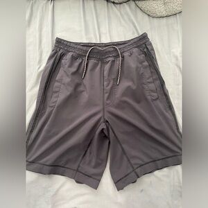 M Black Lululemon Lined Shorts